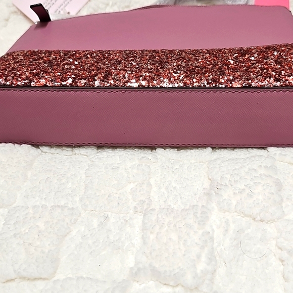 Kate Spade Ramey Pink Glitter Purse Crossbody Shoulder Bag Elegant - Picture 6 of 9